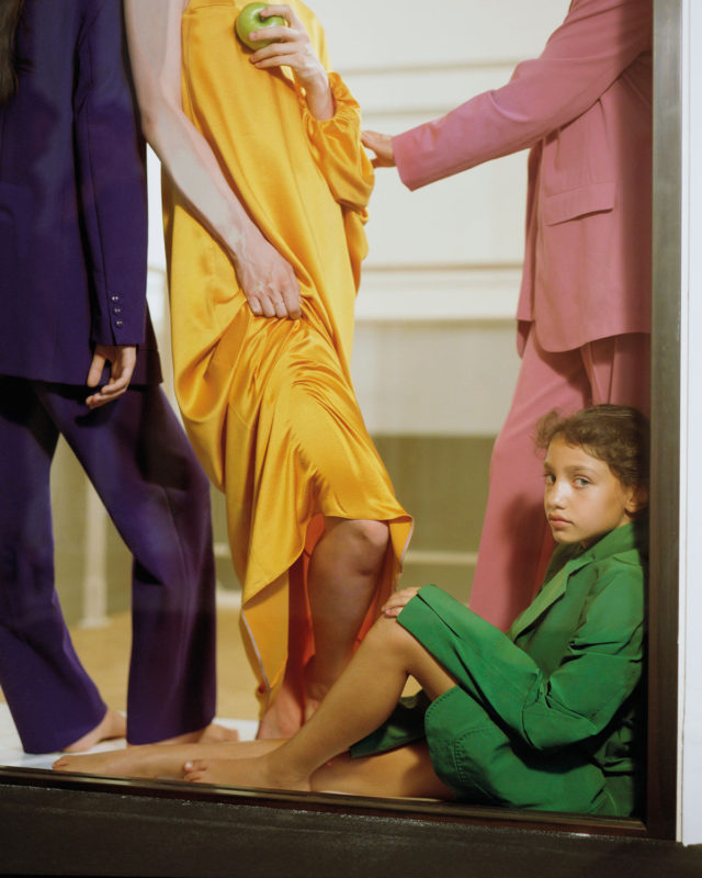 FROM LEFT, JACKET ERIKA CAVALLINI, DRESS ROKSANDA, JACKET AND TROUSERS ARTHUR ARBESSER, JACKET PORTS 1961 ALLYSSA HEUZE 03