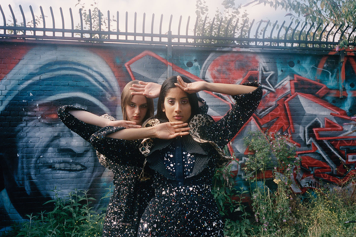 BELTED RUFFLE DRESS AND EMBROIDERED DRESS IN WOOL WITH DETAILS LOUIS VUITTON Jonathan Hallam - Lampoon Issue 18
