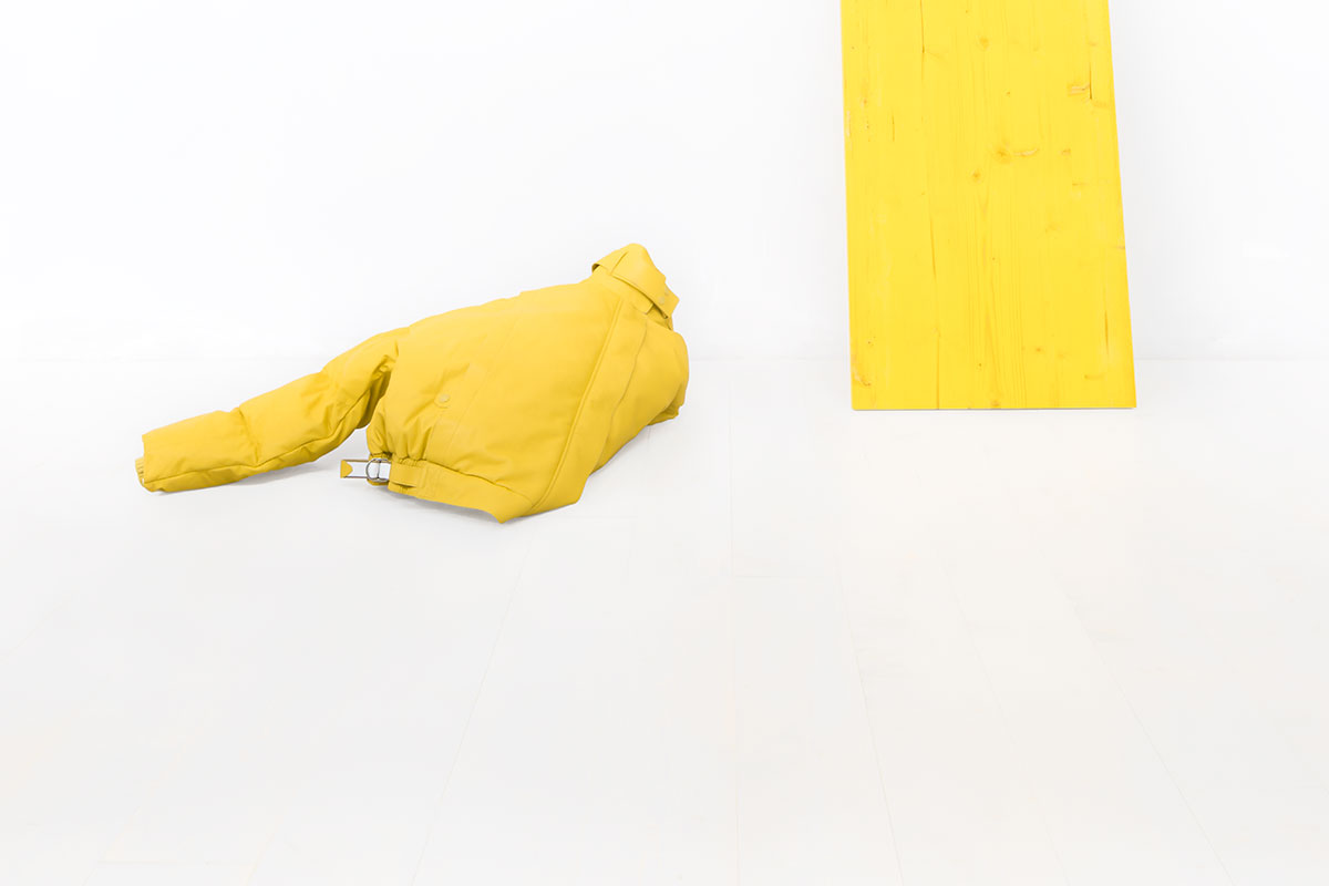 Luca Gilli Lampoon Issue 18 Lampoon Magazine Hermès Installation yellow ski jacket  water repellent