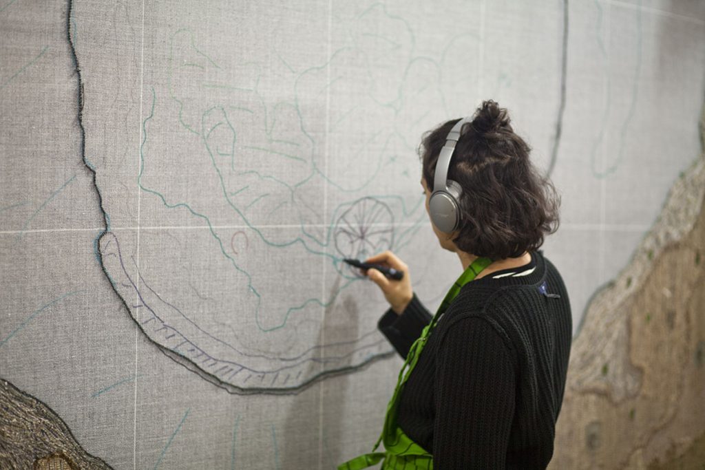 ALEXANDRA KEHAYOGLOU AT HER STUDIO