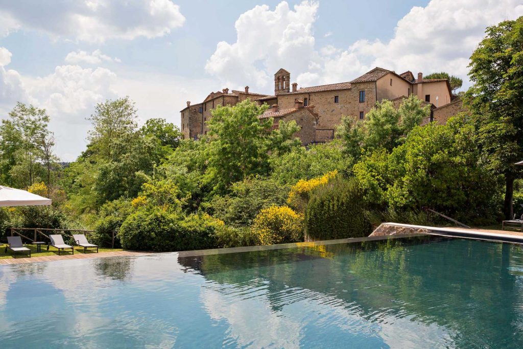 CASTEL MONASTERO, VIEW FROM THE POOL