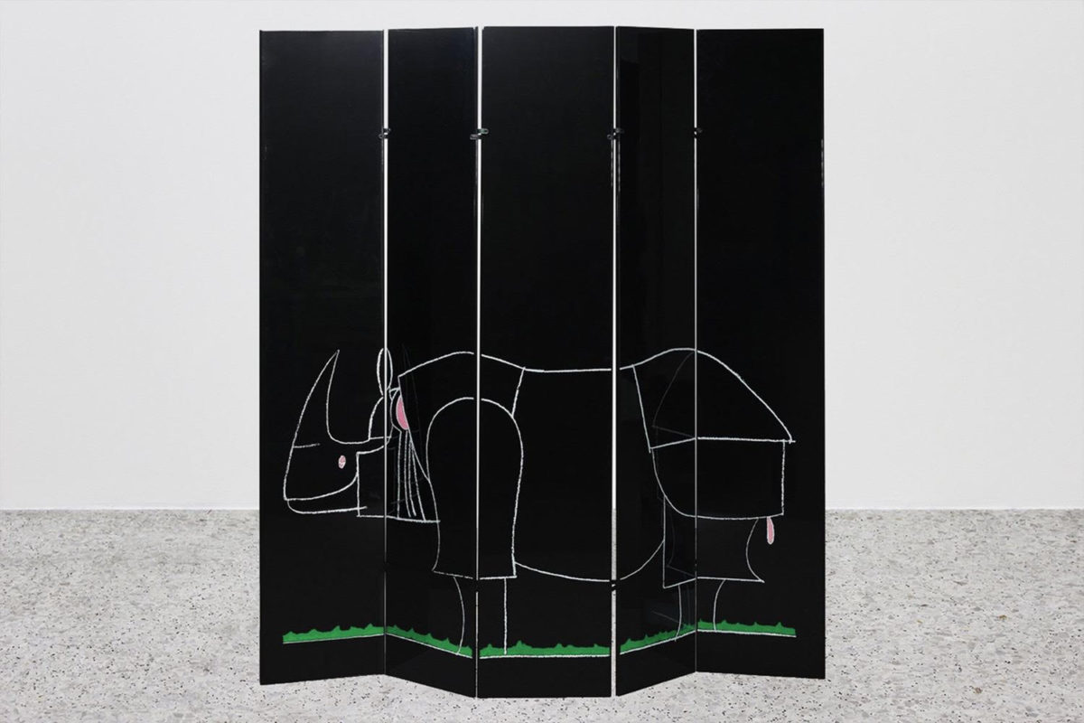 RHINOCEROS SCREEN BY LALANNE AND TAKAHAMA, NERO DESIGN GALLERY