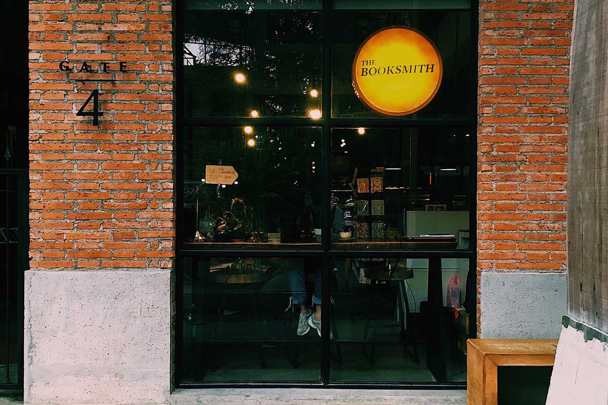 The Booksmith Thailand, external view of the store from the street