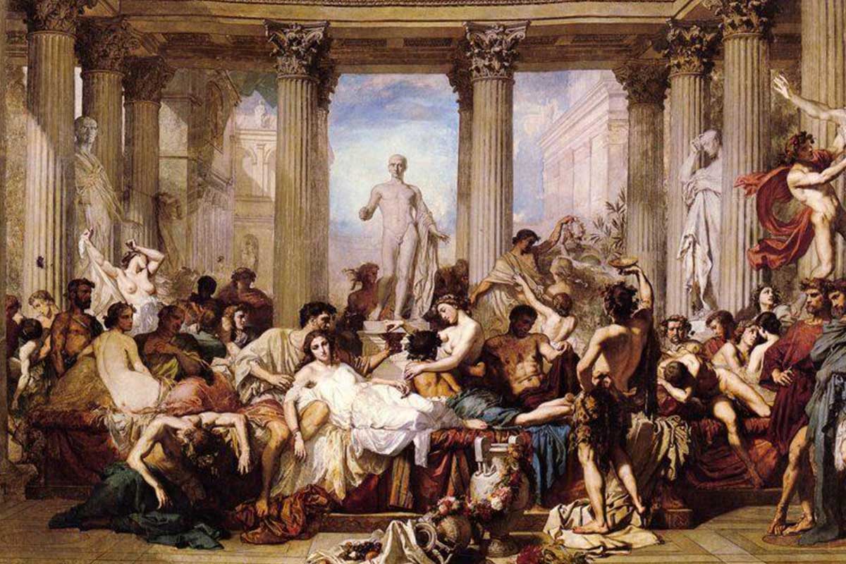 Romans during the decadence Thomas Couture 1847 Musée d’Orsay Fendi