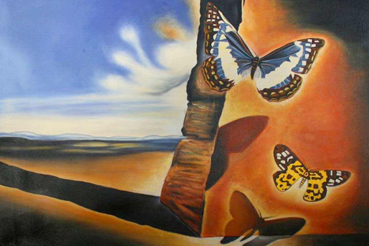 Landscape with Butterflies Salvador Dali