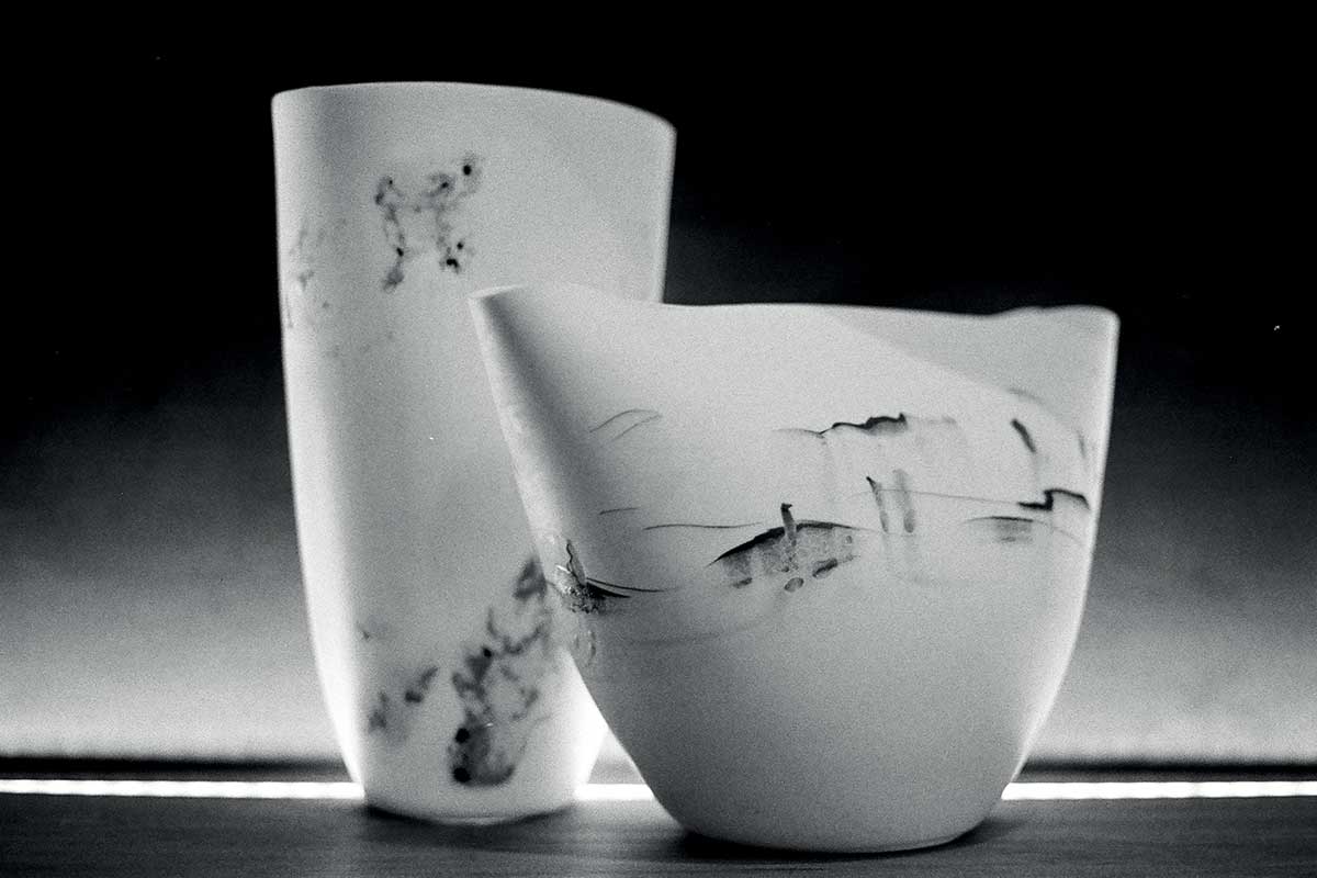 Porcelain vessels by Katherine Glenday, Lampoon Issue 21
