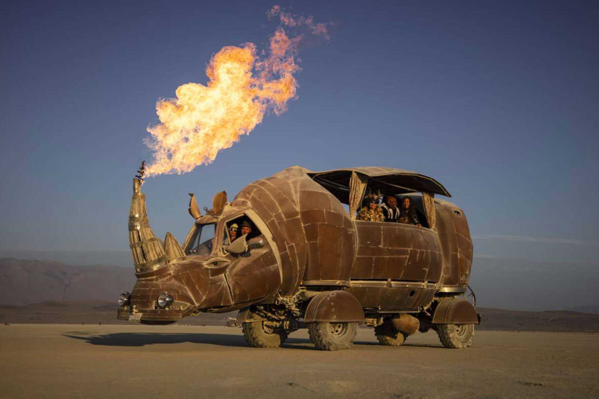 Burning man, Photography Scott London, Lampoon