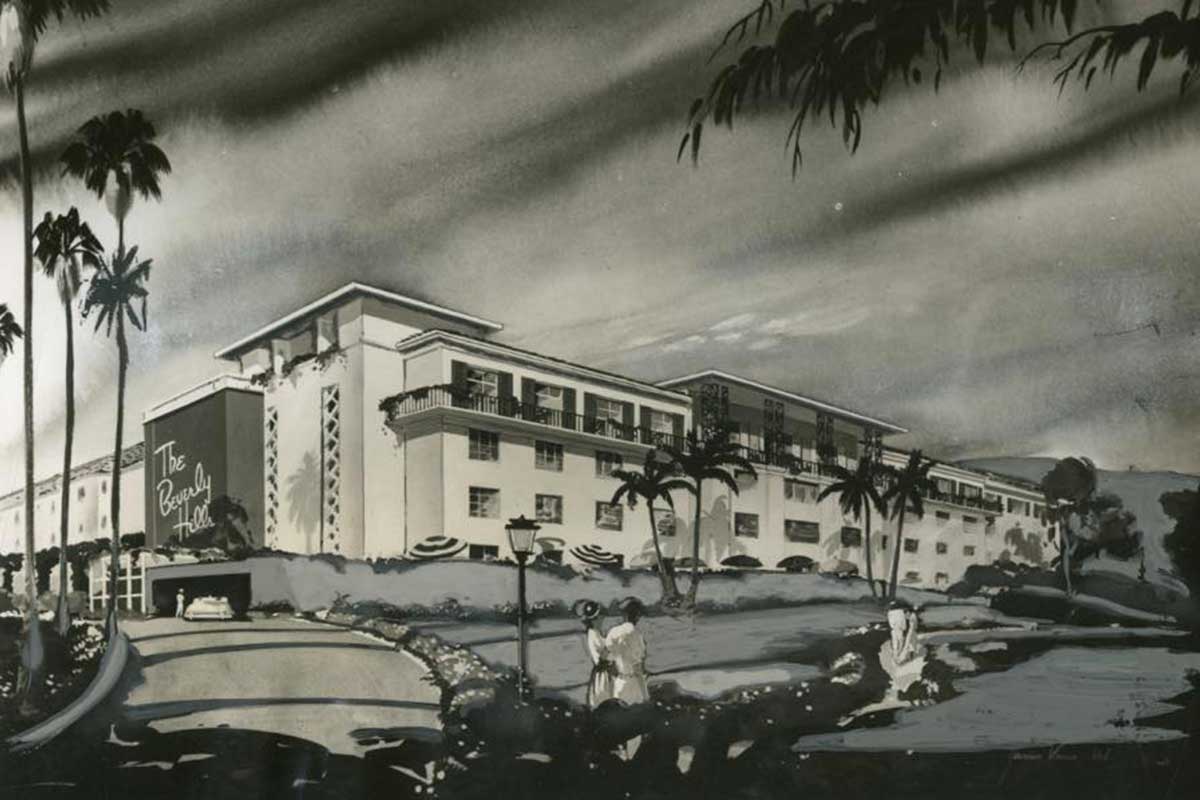 The remodel of The Beverly Hills Hotel in the 1940s by architect Paul Revere Williams