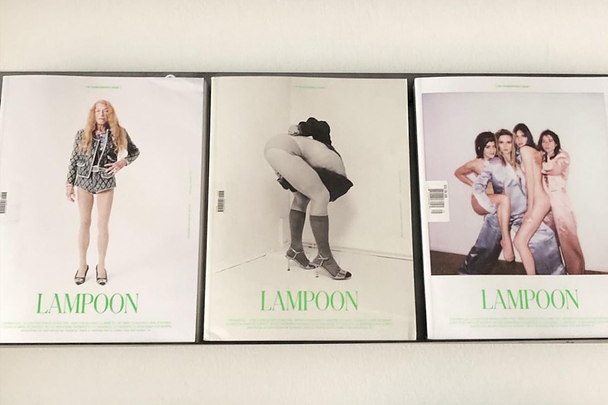 Lampoon Magazine 25, the Transparency Issue, exposed in Post Nothing Magazines store