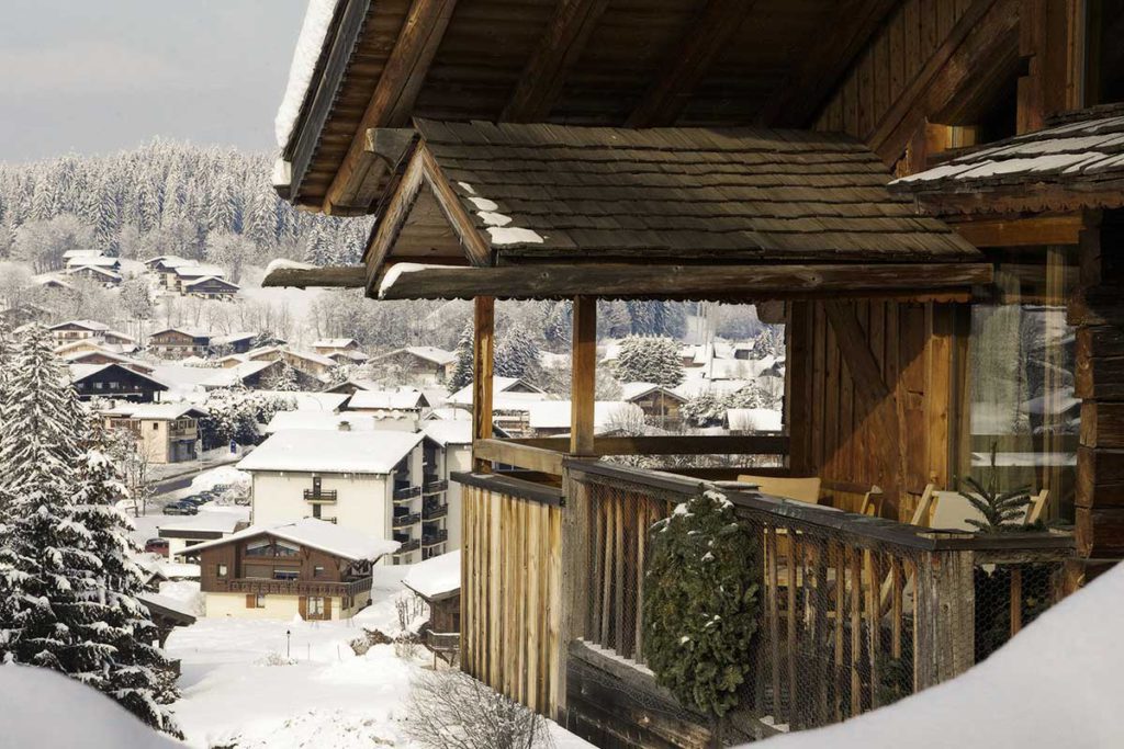 Consisting of three levels, the private chalet can accommodate up to sixteen guests