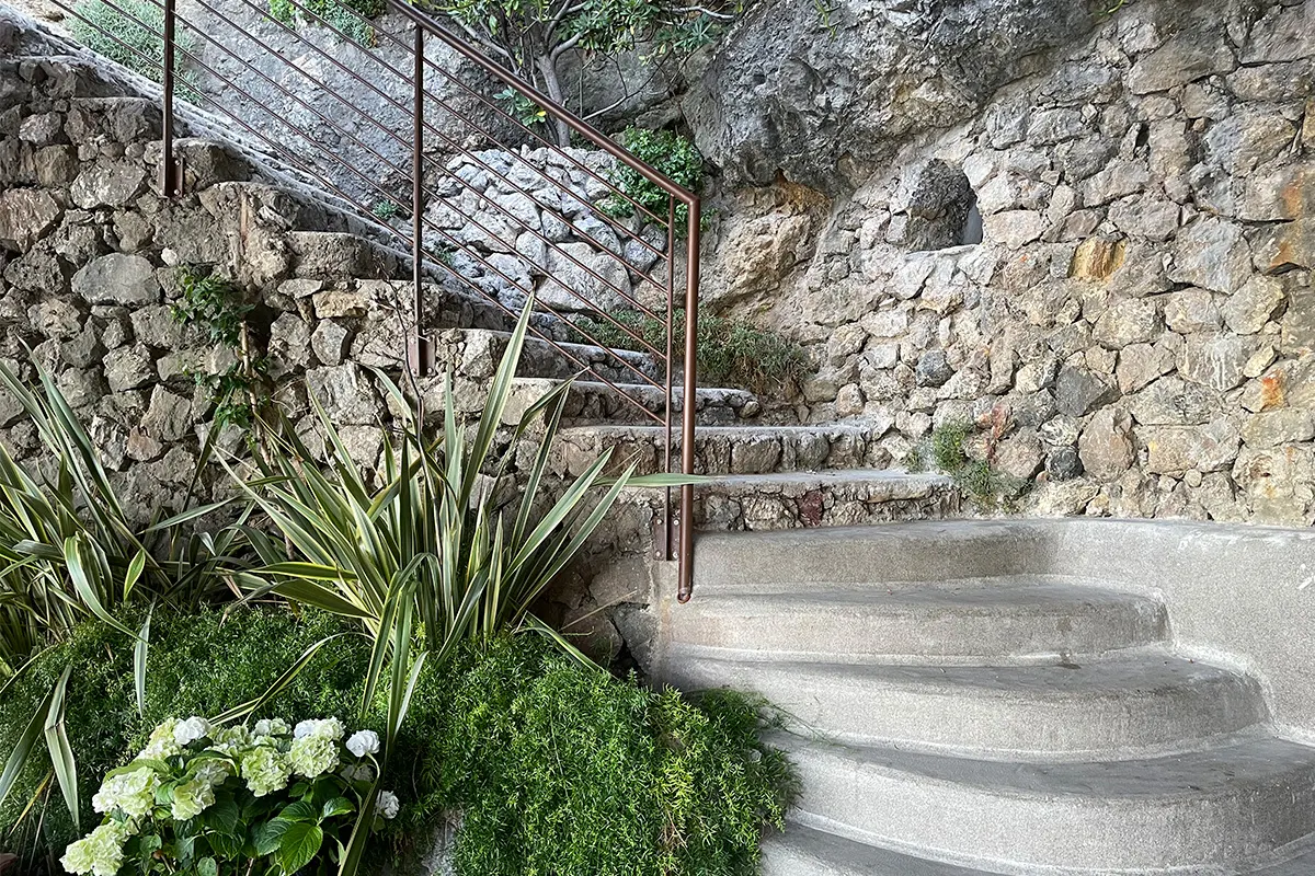 The entrance and the recpetion at Eco del Mare