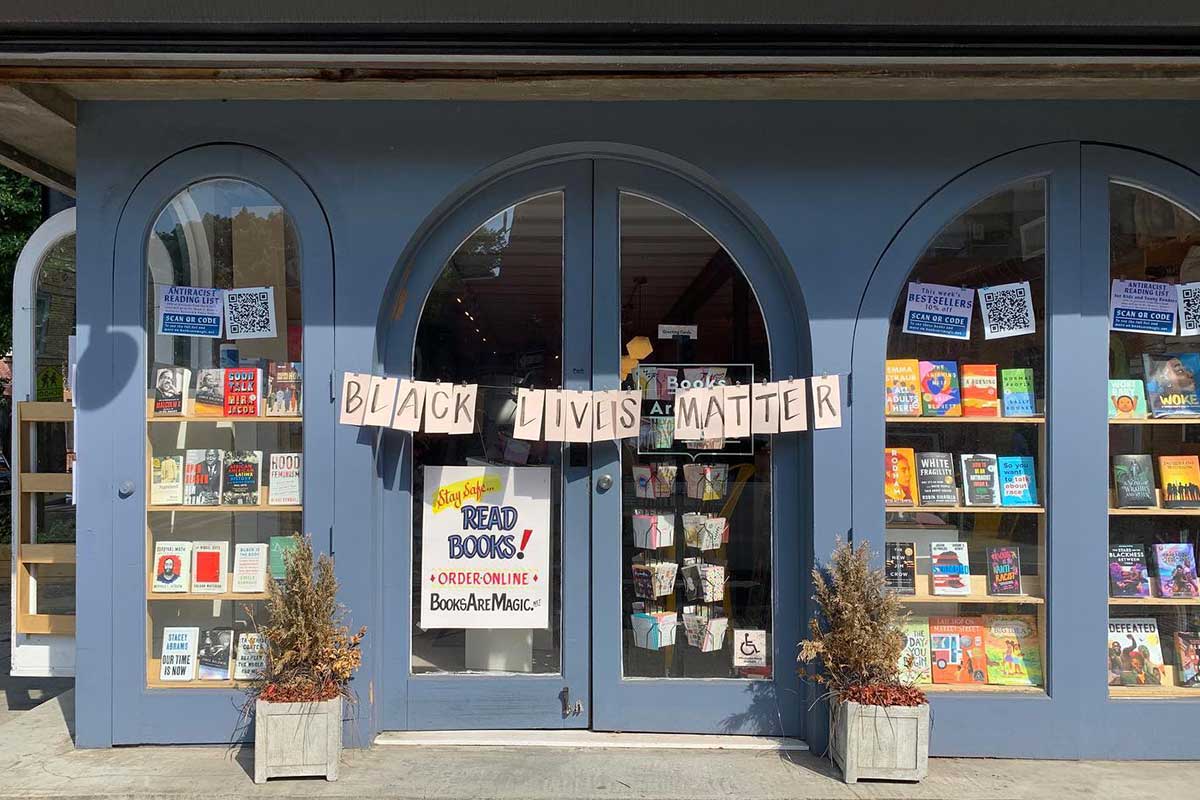 Books Magic New York Independent Bookstore Brooklyn Window Social Racial Justice Issue