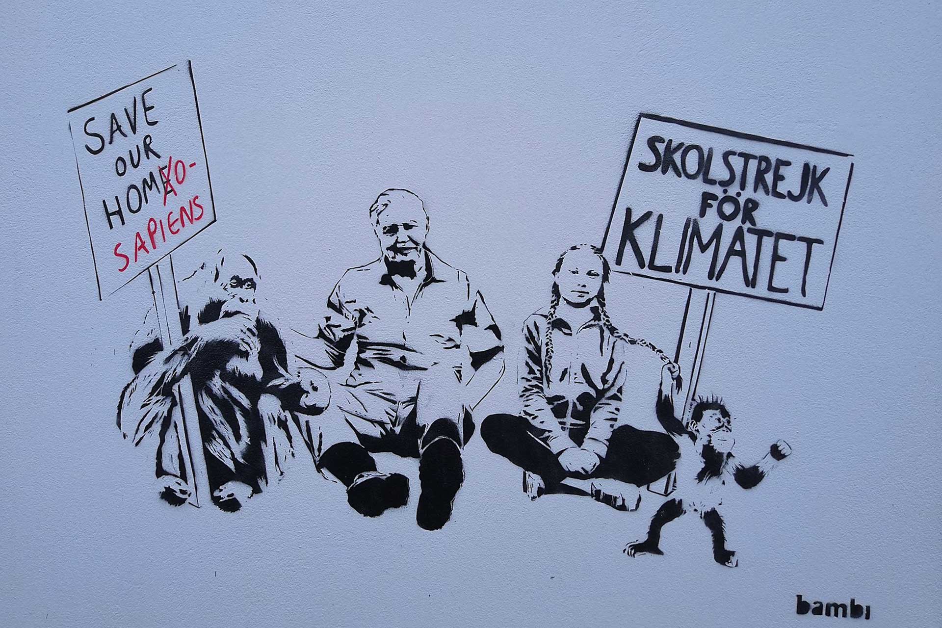 Global Climate Change Protests-Murales-Bambi