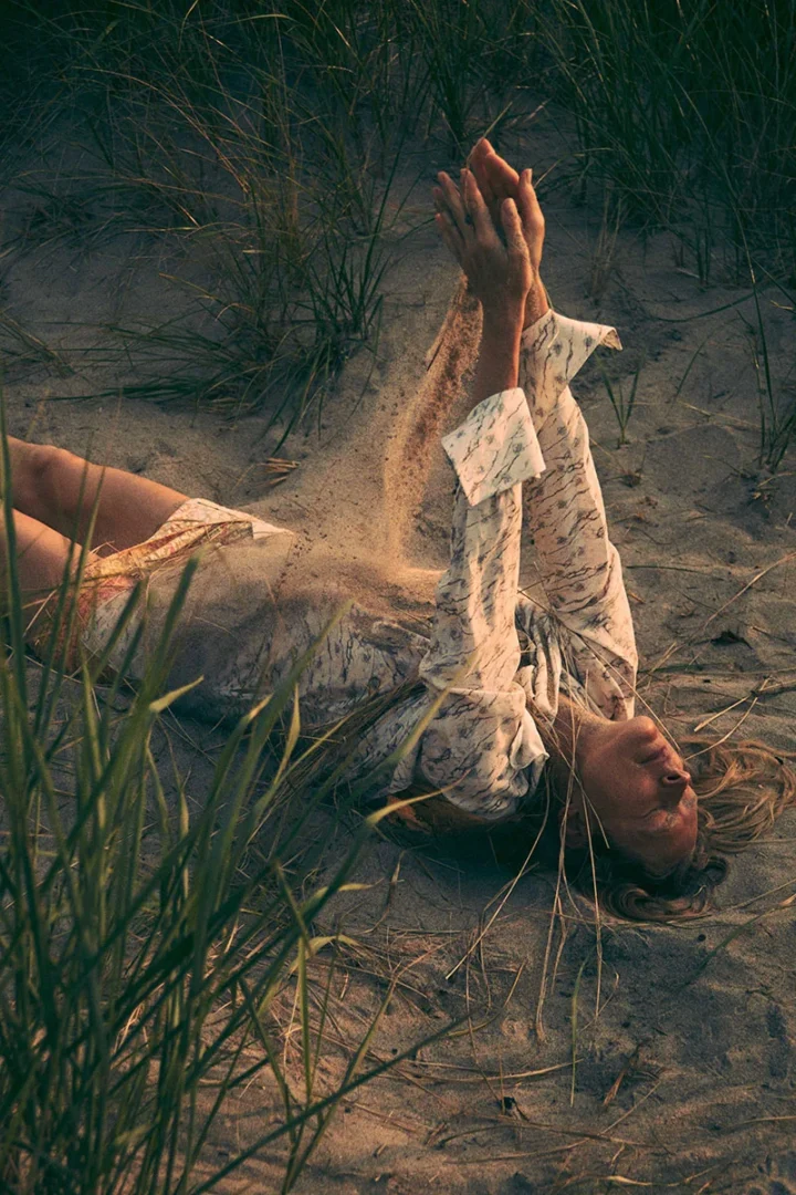 Lampoon 24 - Laura Morgan wearing dress Fendi, skirt Collina Strada, photography Daniel King