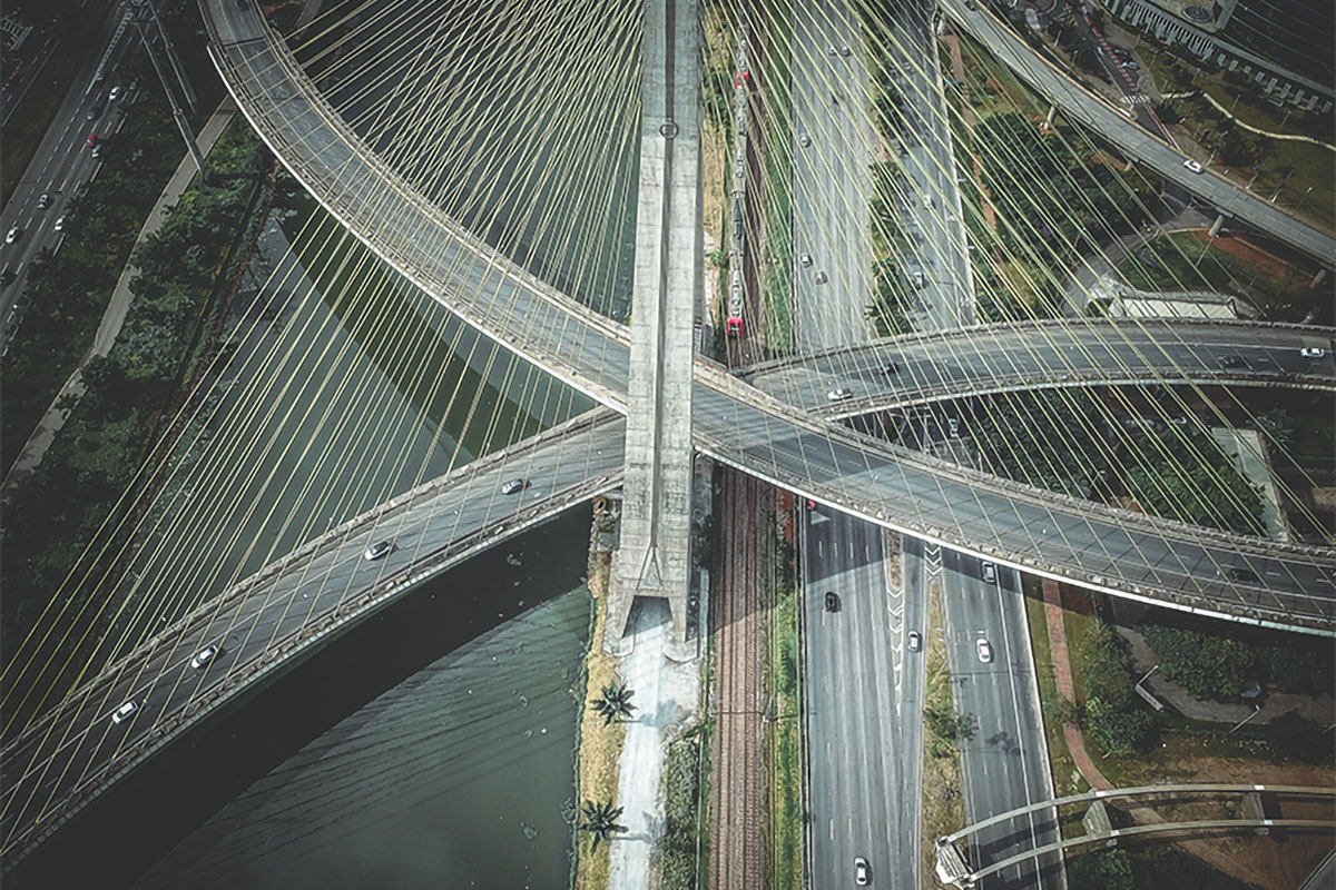Ponte Estaiada-Sao Paulo-aerial view-Sergio Souza-Lampoon