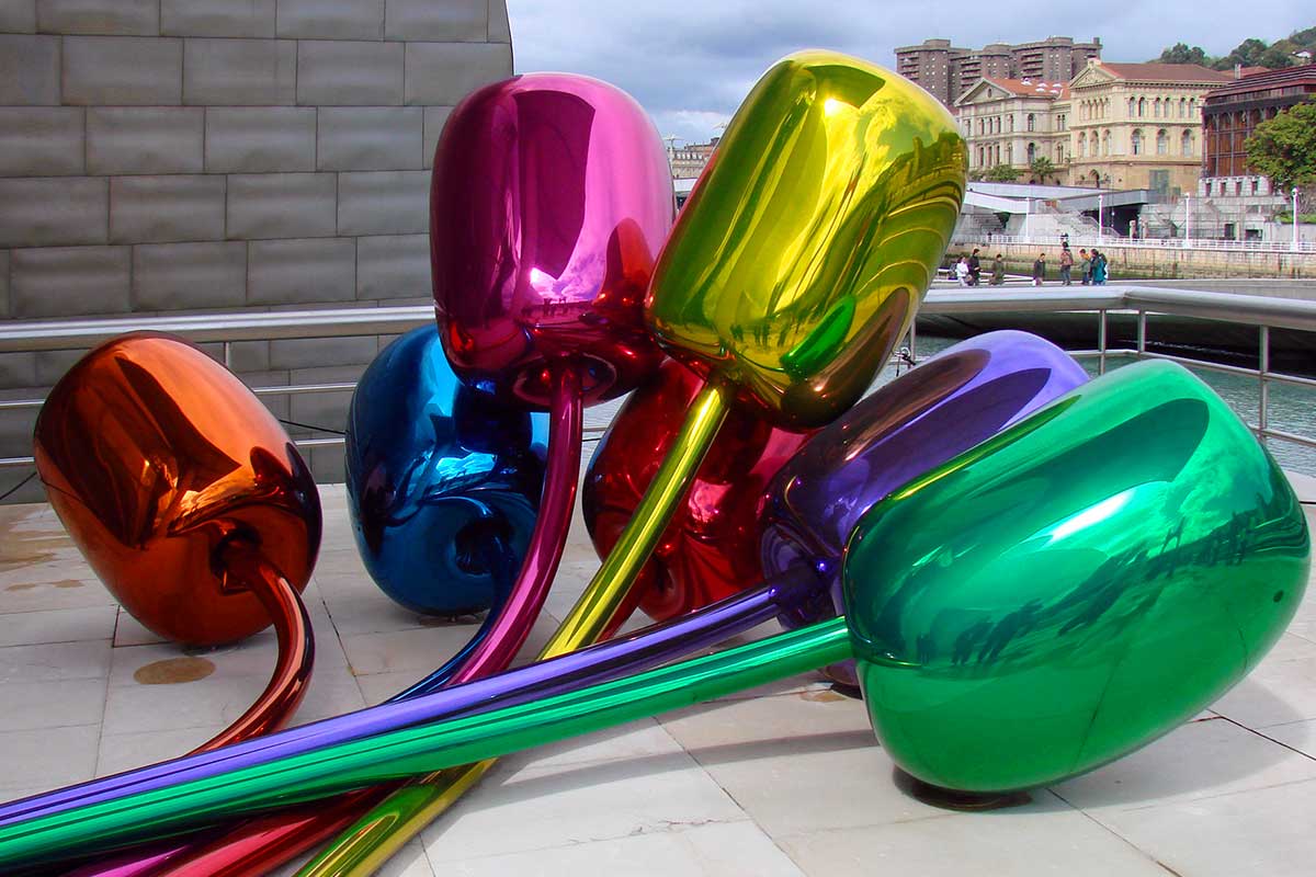 Tulips, Jeff Koons, Guggenheim Museum, Bilbao