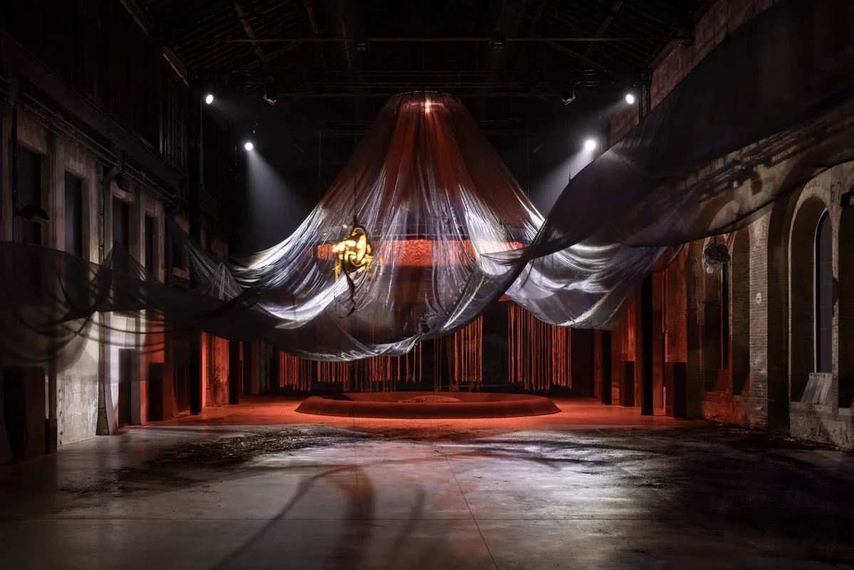 Laure Prouvost, WE FELT A STAR DYING, 2025. Installation view at OGR Torino. Commissioned by LAS Art Foundation and OGR Torino. Photo: Andrea Rossetti