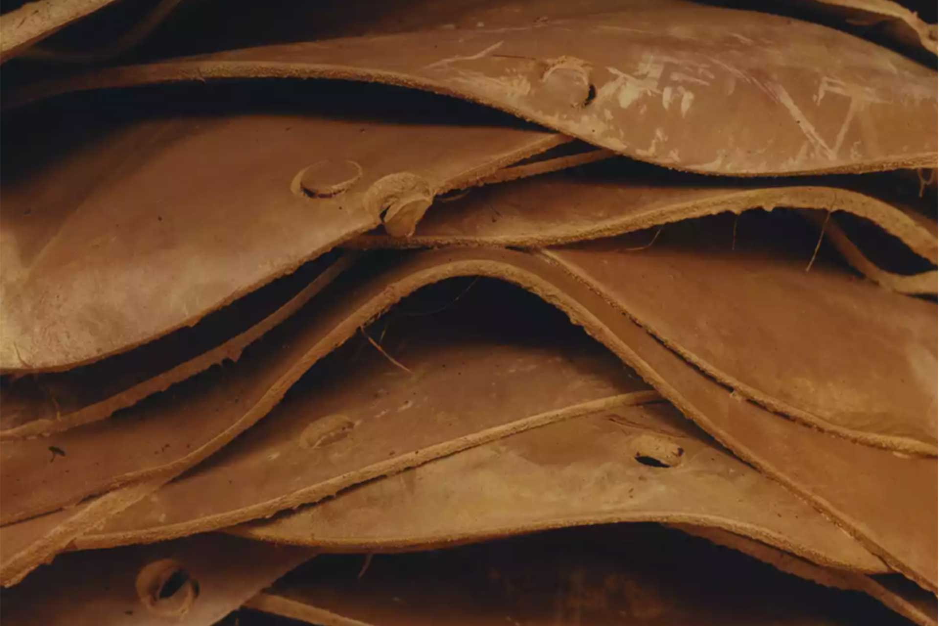 The historic Russia leather, which Hermès has renamed Volynka leather
