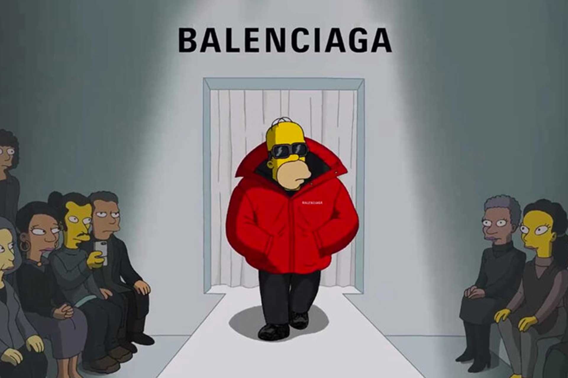 Demna, creative director of Balenciaga, conceived a show within the show where the Simpsons walked a catwalk with the maison's garments
