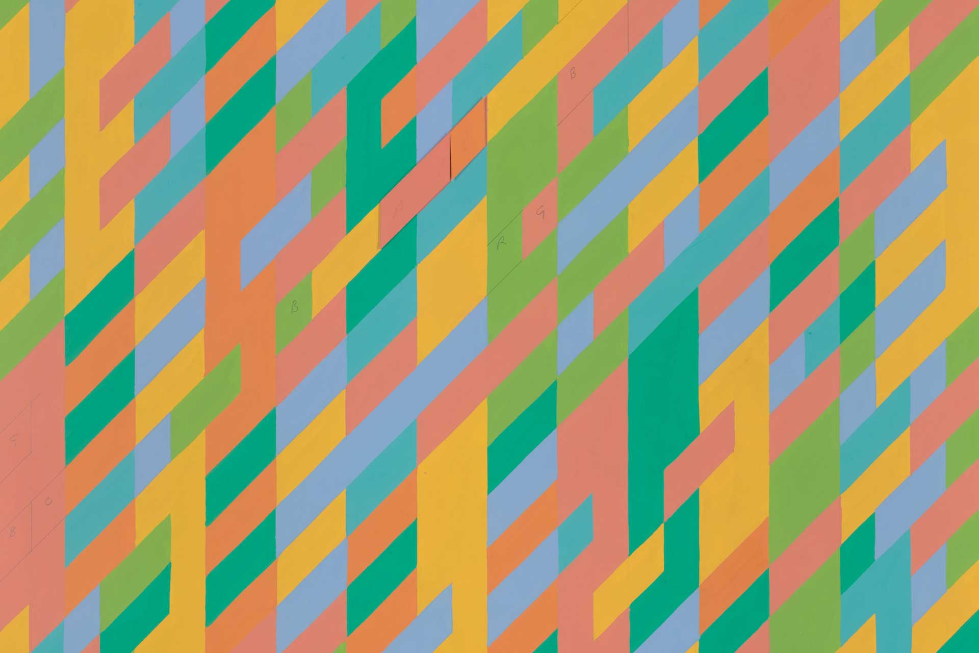 Bridget Riley Working Drawings, an exploration of the artist's work