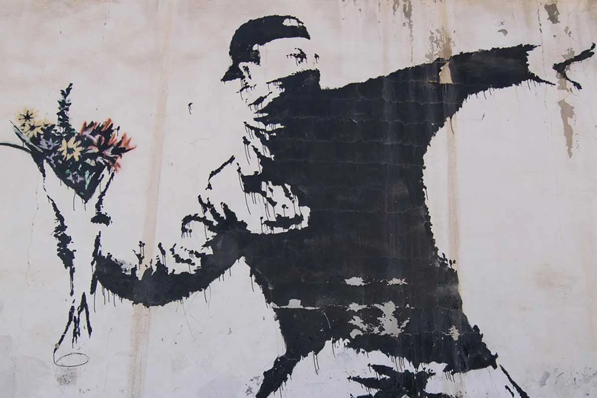 Banksy, Flower Thrower