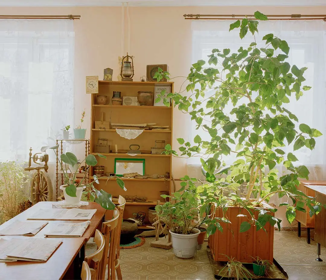 Village library in Zhelezkovo, Novgorod region