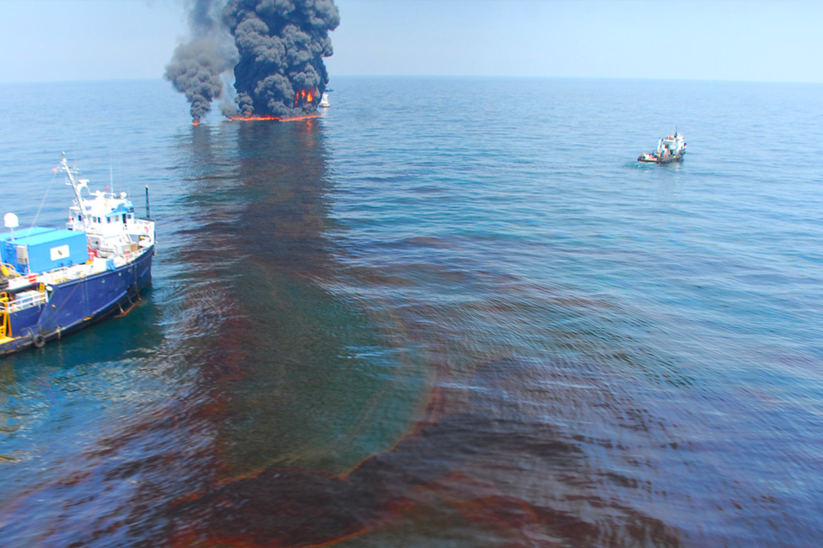 Lampoon Magazine Deepwater Horizon Also Spilled Invisible Oil, Harming Marine Life, credit EcoWatch