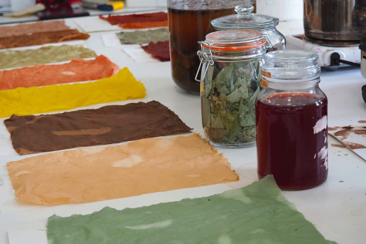 natural dyes and bottles, courtesy Fashion Revolution