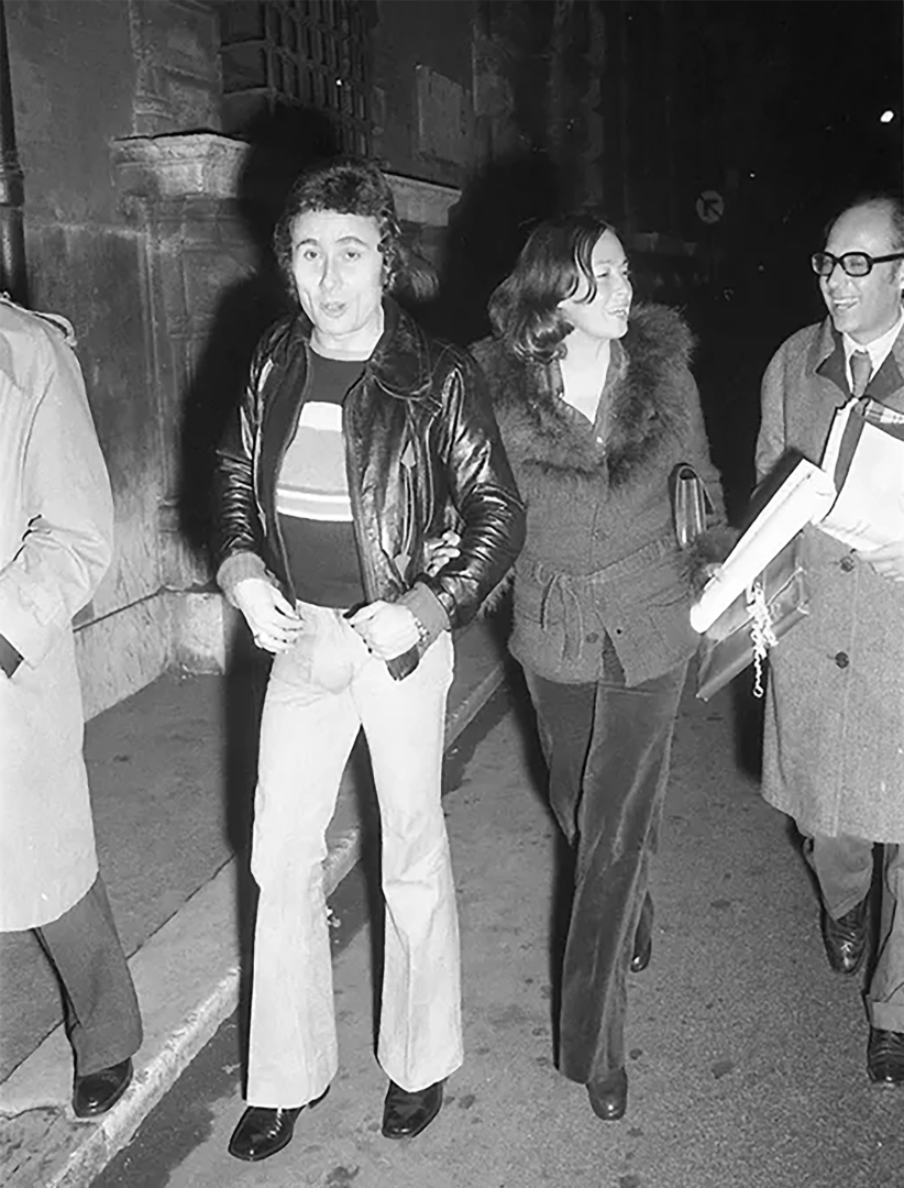 Alberto Arbasino, Inge Feltrinelli, 1971, Ph Archivio Umberto Pizzi