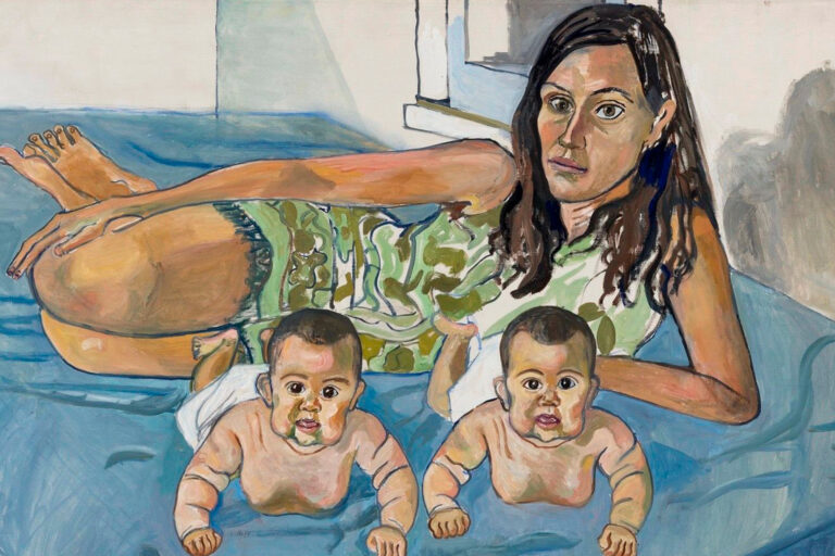 Lampoon, Nancy and the Twins, Alice Neel, 1971