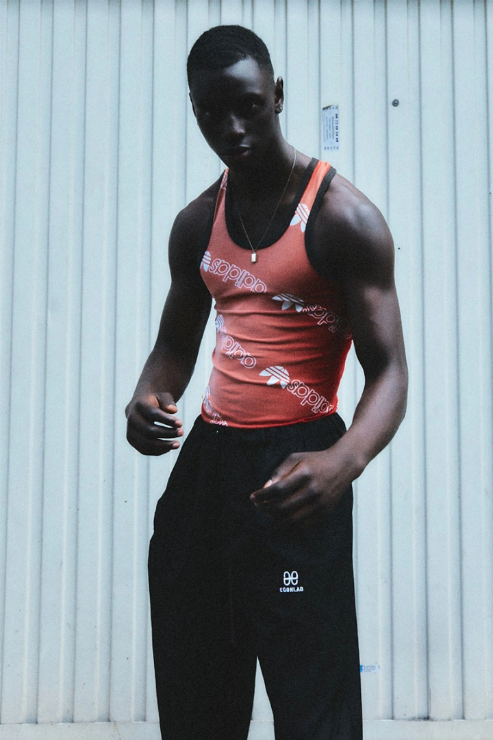 Vintage top and jewelry, Egon lab pant. Photography Pauline Scotto di Cesare