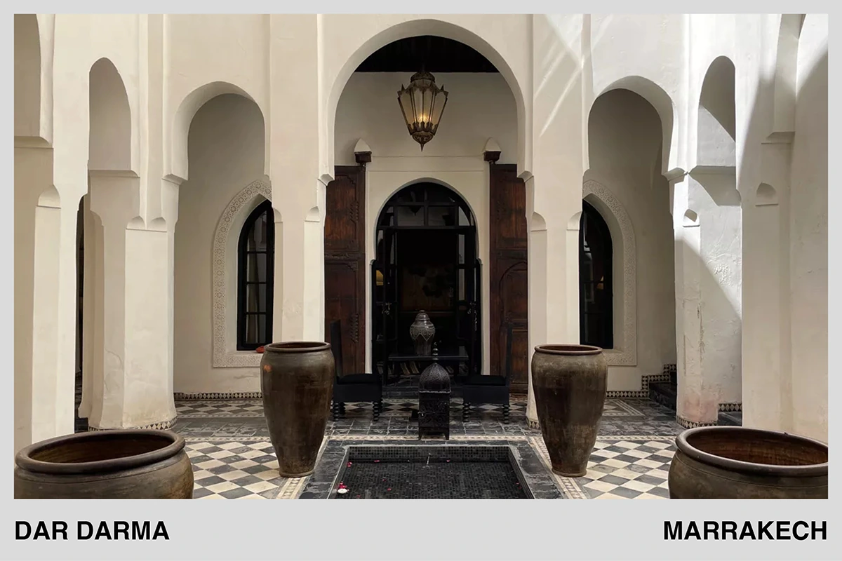 The hall at Dar Darma Riad