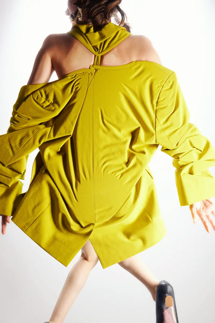 Blazer Botter, earring Mia Larsson, shoes Paul Smith. Linus Morales photography