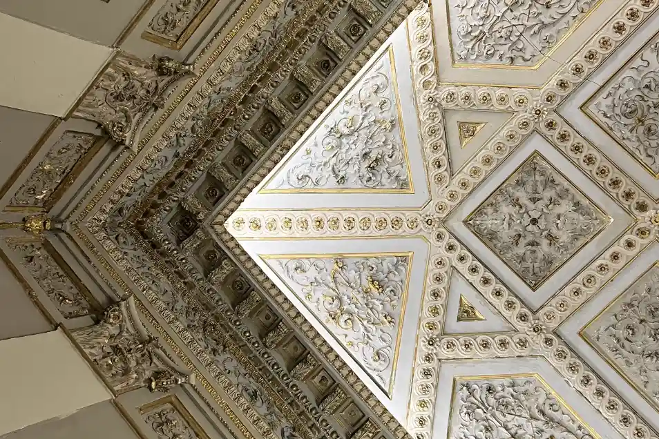 Ceiling details, Grand Hotel et Des Palmes, Palermo