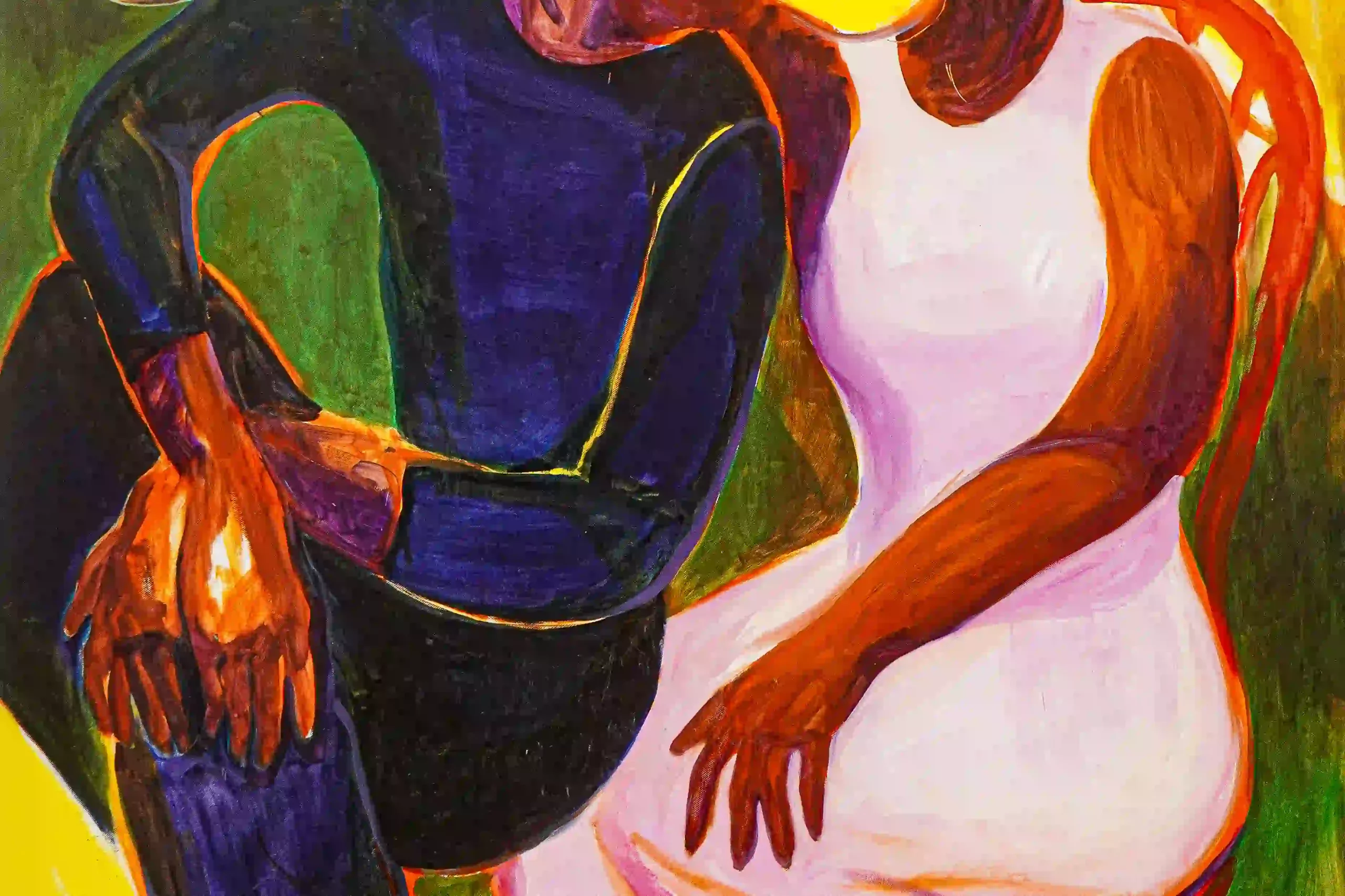 Mon cadeau pour toi, (Couple and passion flower), 2022