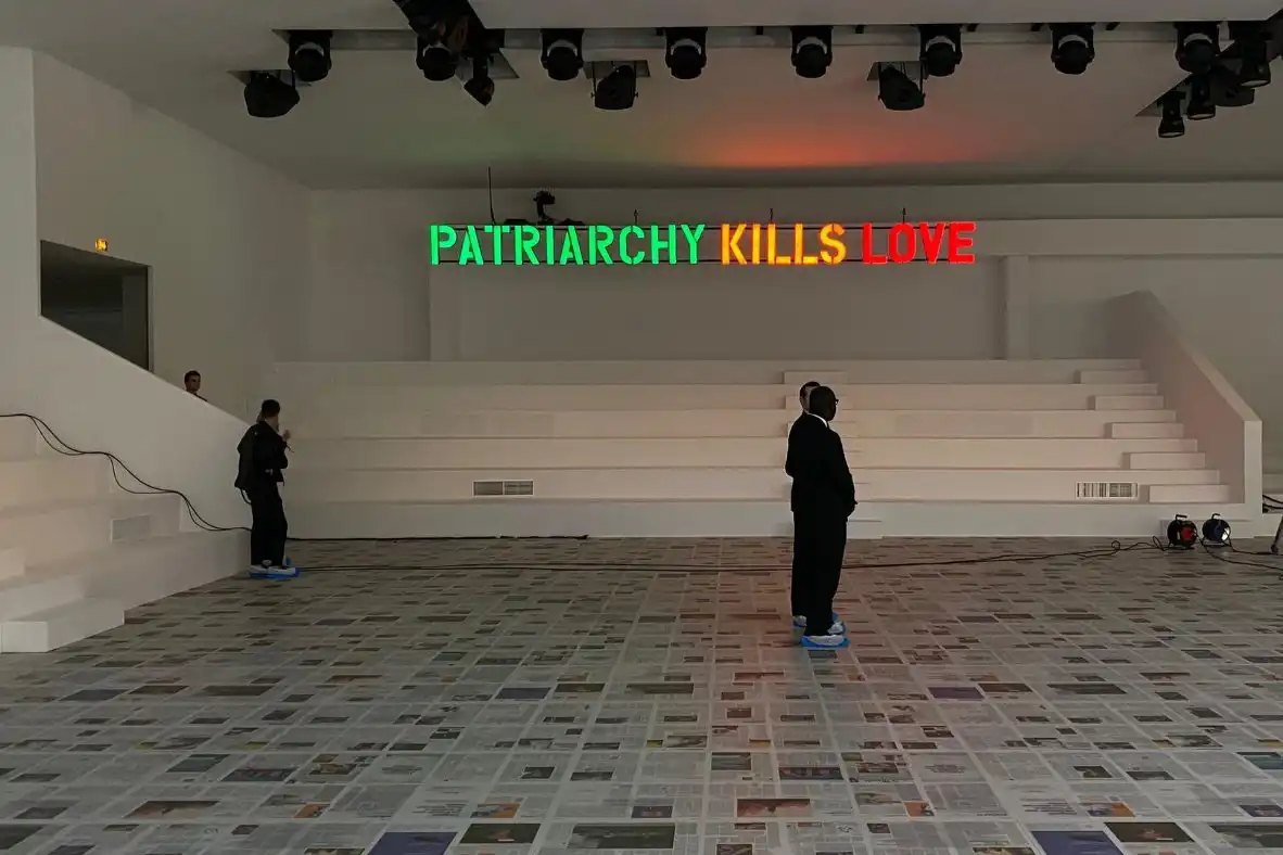 Claire Fontaine, Patriarchy Kills Love, 2020 at BASE Milano 2023