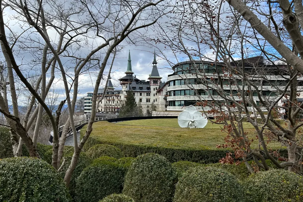 Dolder Grand Hotel in Zurich. A structure modelled in nature