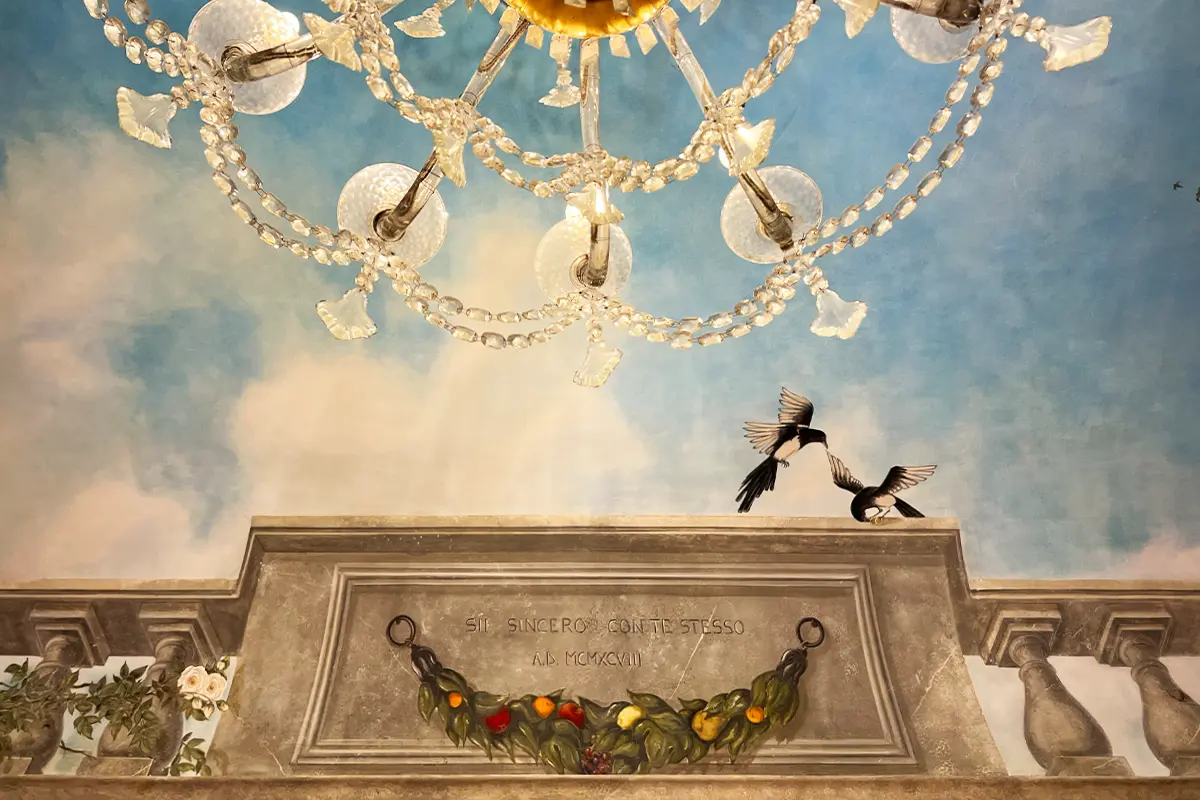 Painted ceilings, detail, Dimora Storica, Il Borro