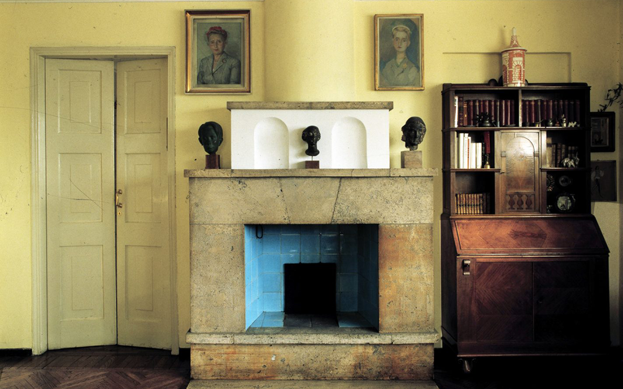 Soggiorno casa Giovanni Muzio a Ca Brutta, foto Gabriele Basilico