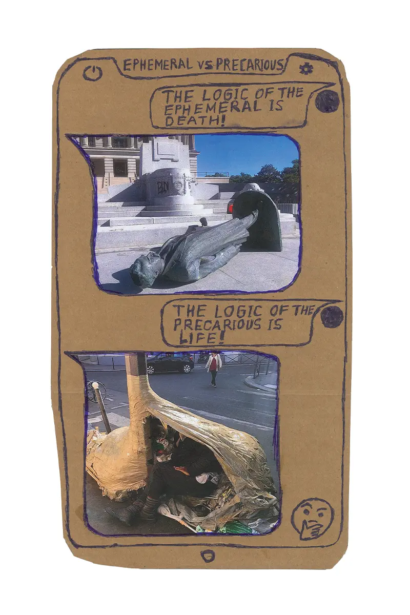 Thomas Hirschhorn, the work of the artist for Lampoon mag