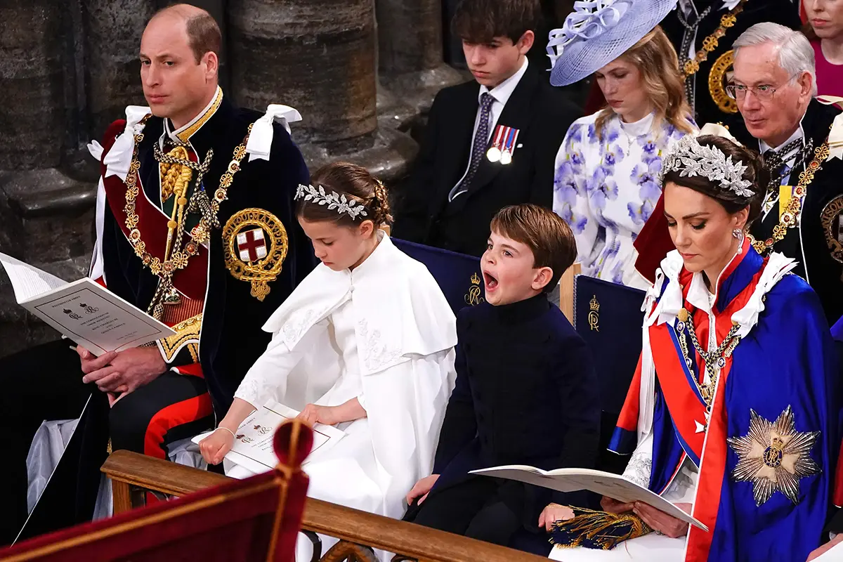Lampoon, Charles III coronation ceremony Louis yawn
