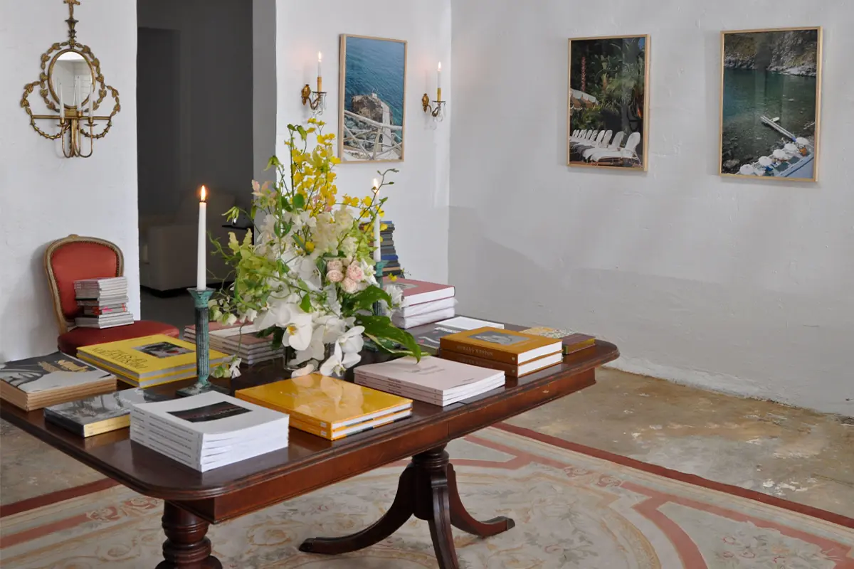 The setting of Maison Plage, a coffee table books store in LA