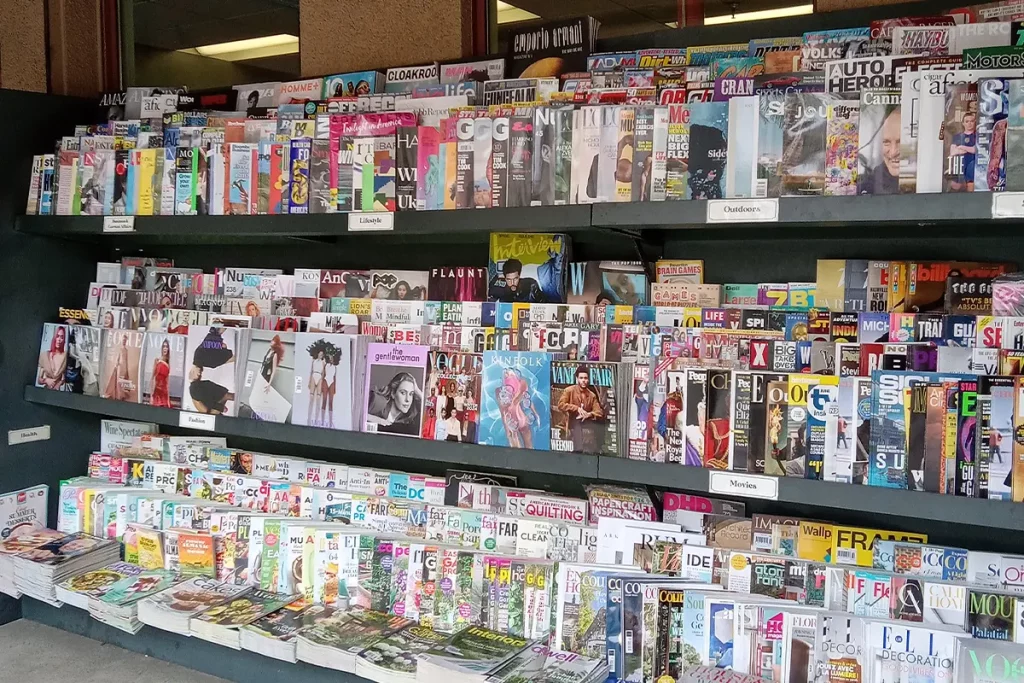 Fashion Magazines displayed at Vroman’s Bookstore, Pasadena