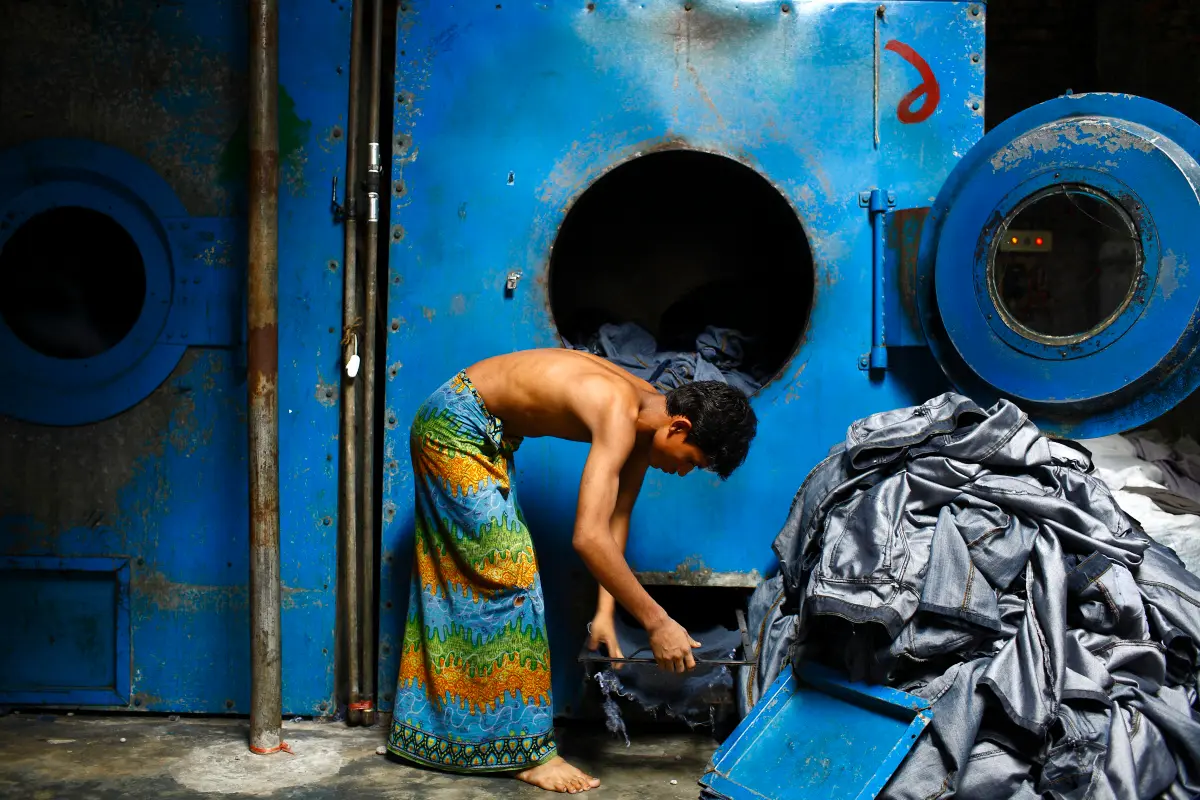 A small garment factory in Dhaka, Bangladesh
