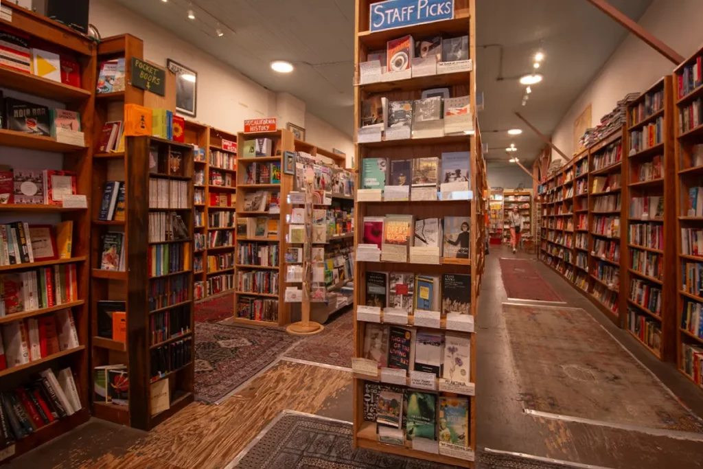 Books selection at Browser Books, San Francisco