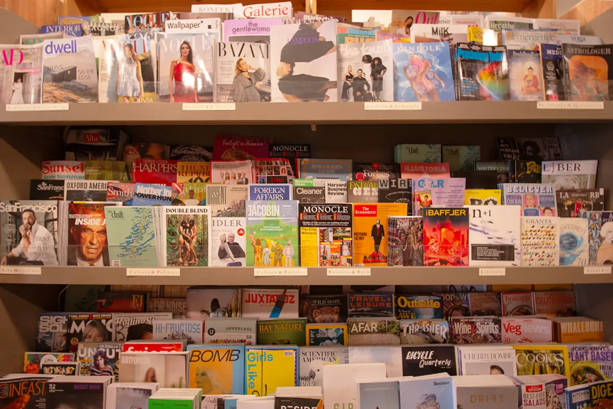 Magazines selection at Browser Books