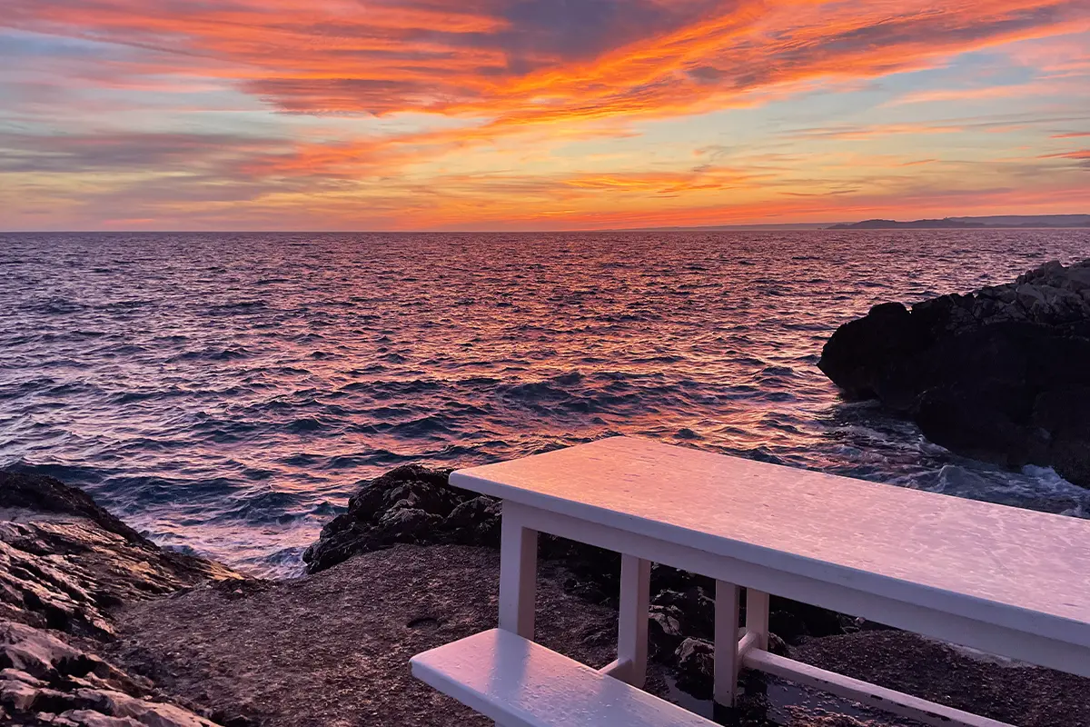 Tuba Club, Marseille, i tavoli al tramonto