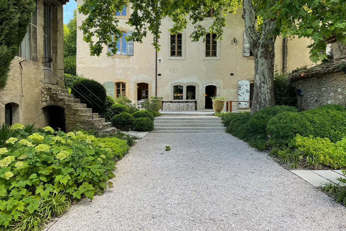 Le Galinier a Lourmarin, Luberon - l_ingresso alla casa padronale