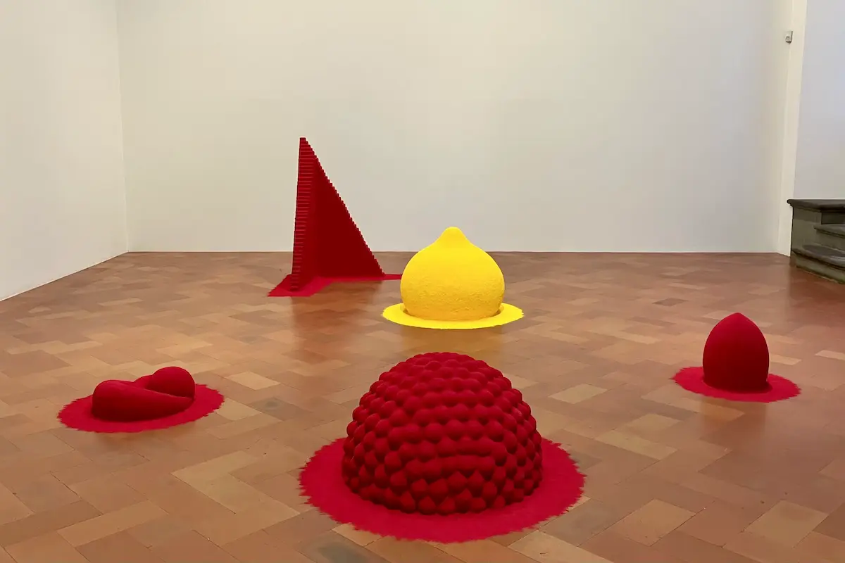 Anish-Kapoor, To Reflect An Intimate Part of Red 1981. Tecnica mista e pigmento