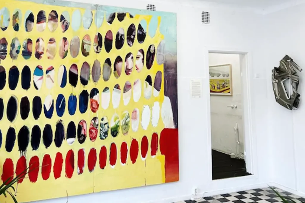 James Schrieber's paintings displayed at The Cowgirl Gallery, September 2023